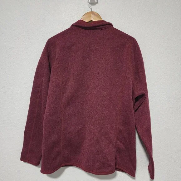 Women's Patagonia Better Maroon Full Zip Sweater Jacket Size XXL Plus - Picture 2 of 4
